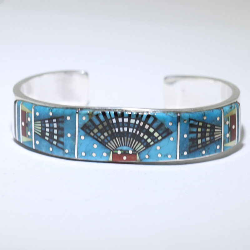 Pulseira Micro Inlay por Erwin Tsosie 5-3/4"