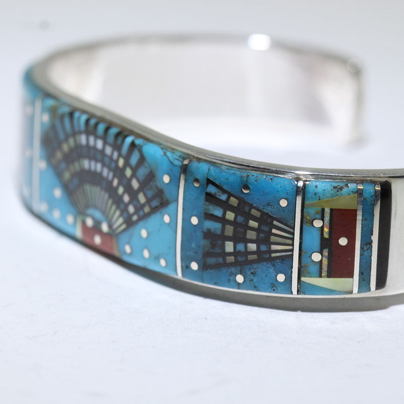 Micro-Inlay-Armband von Erwin Tsosie 5-3/4"