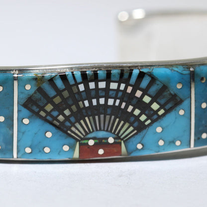 Pulseira Micro Inlay por Erwin Tsosie 5-3/4"