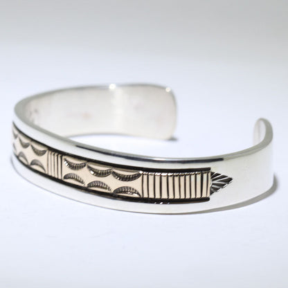 Bracelet en or 14K/argent par Bruce Morgan 5-3/4"