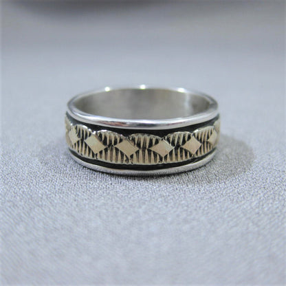 14K & Silver Ring by Bruce Morgan