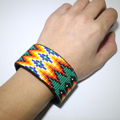 Beaded Bracelet ng Navajo 5-3/4"