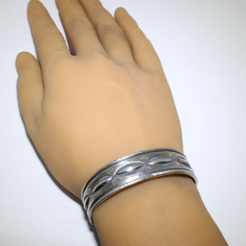 Bracciale in Argento Moneta di Jesse Robbins 5-3/4"