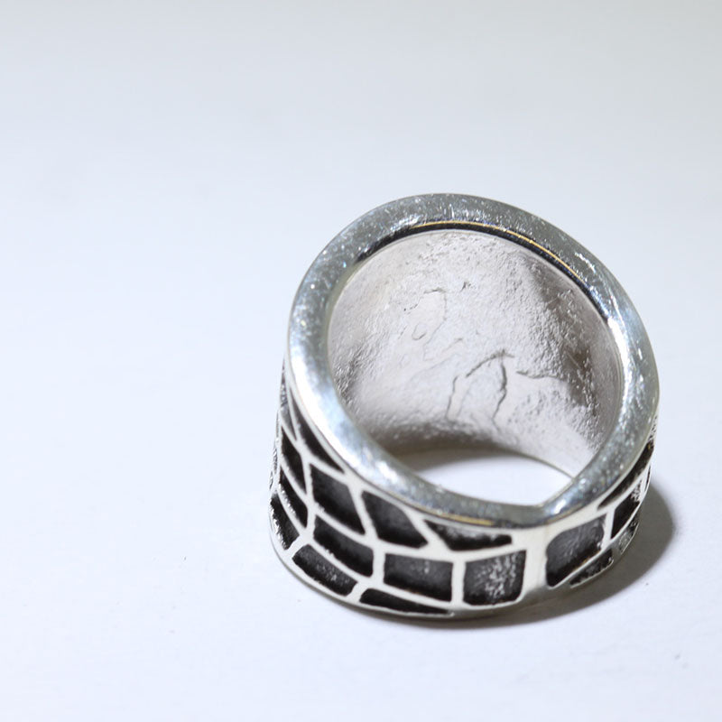 Silver ring by Philander Begay size8.5