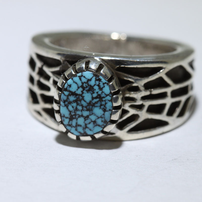 菲蘭德·貝蓋製作的金曼銀戒指，尺碼8.5
