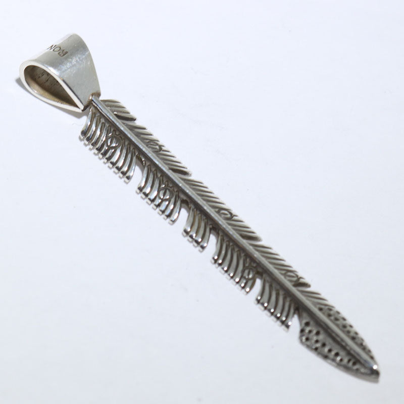 Feather Pendant by Ron Bedonie