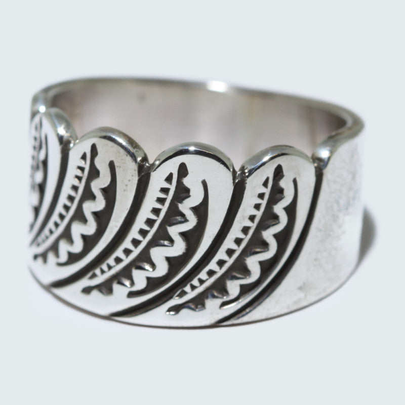 Bague en argent par Steve Yellowhorse taille 11.5