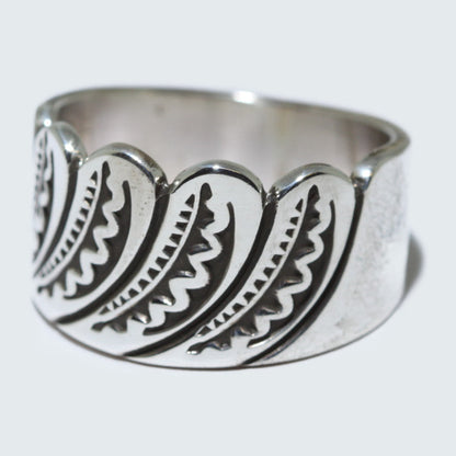 Bague en argent par Steve Yellowhorse taille 11.5