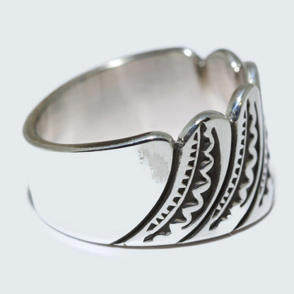 Anillo de plata de Steve Yellowhorse talla 11.5