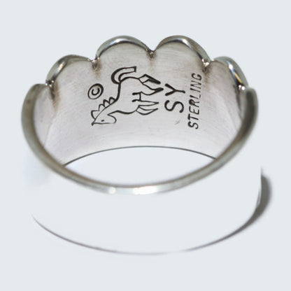 Anillo de plata de Steve Yellowhorse talla 11.5