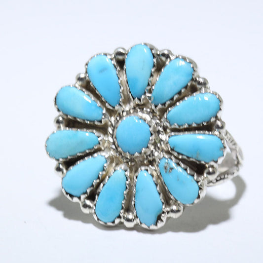 Turquoise Ring by Navajo size 9