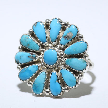 Bague en turquoise par Navajo taille 9