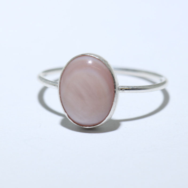 拿瓦荷族粉色貝殼戒指