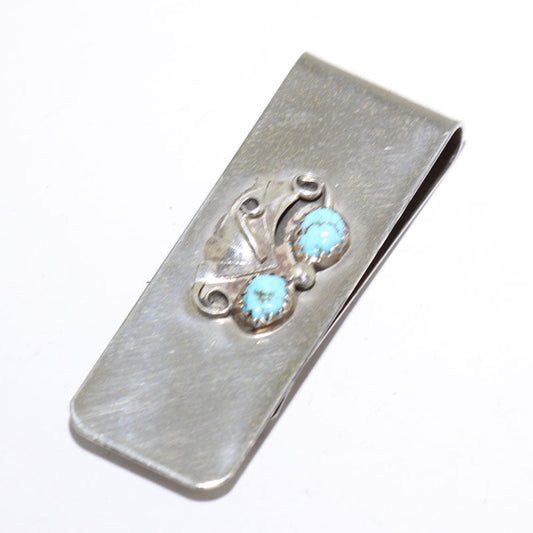 Turquoise Money Clip by Navajo