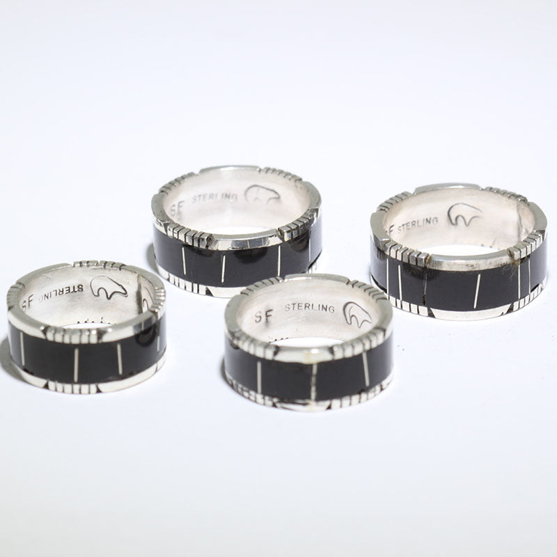 Onyx Inlay Ring by Steve Francisco – MALAIKA worldwide store