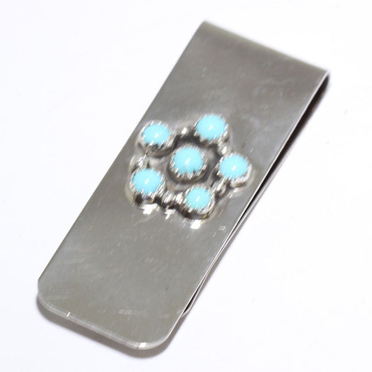 Turquoise Money Clip by Navajo