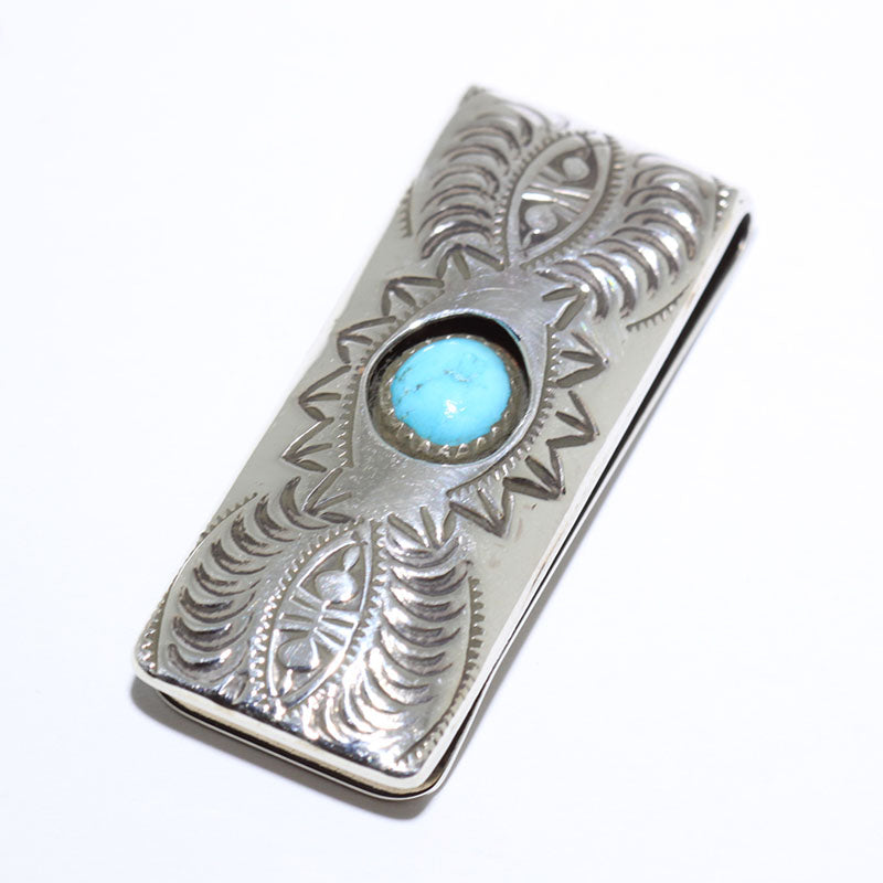 Turquoise Money Clip ng Navajo