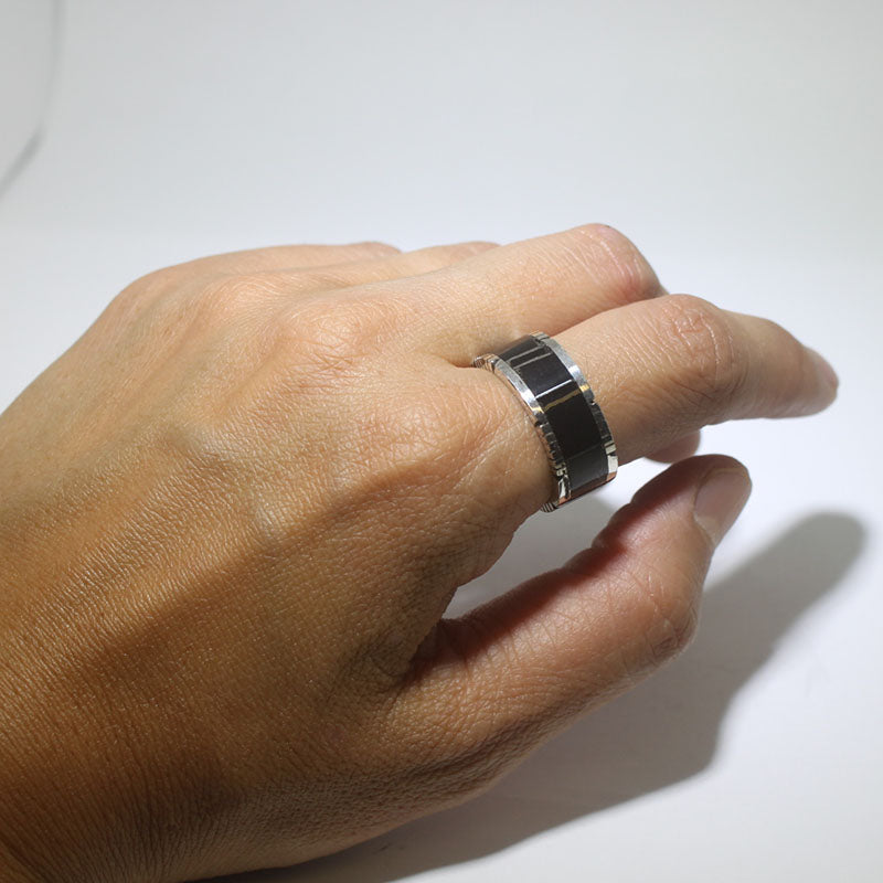 Onyx Inlay Ring by Steve Francisco