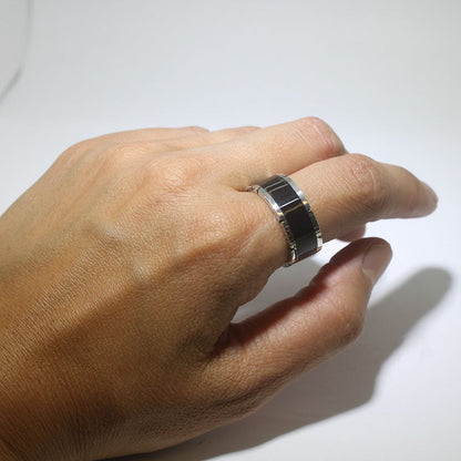 史蒂夫·弗朗西斯科的缟玛瑙镶嵌戒指