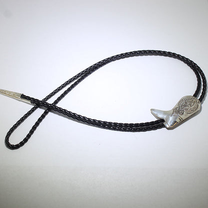 Silver Boot Bolo by Navajo