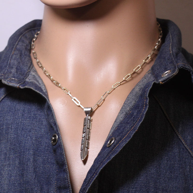 Feather Pendant by Ron Bedonie