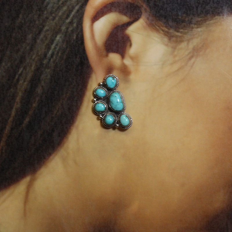 Pendientes Lone Mtn de Robin Tsosie