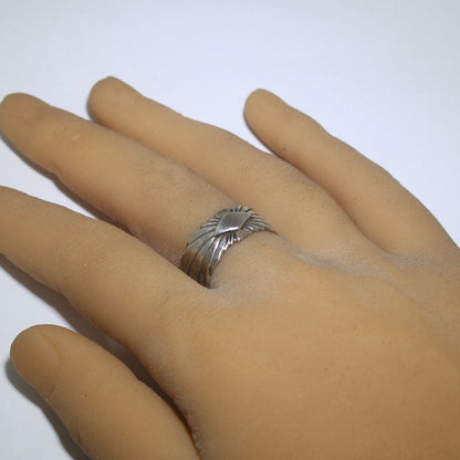 Anillo de plata de los Navajo, talla 10