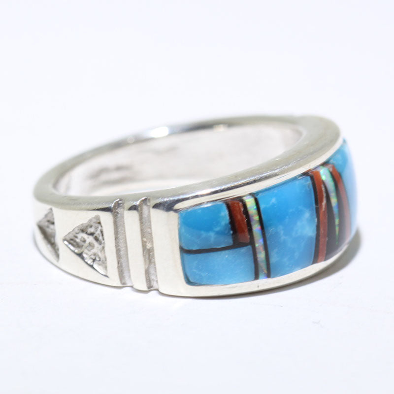 Inlay-Ring von Navajo - Größe 9