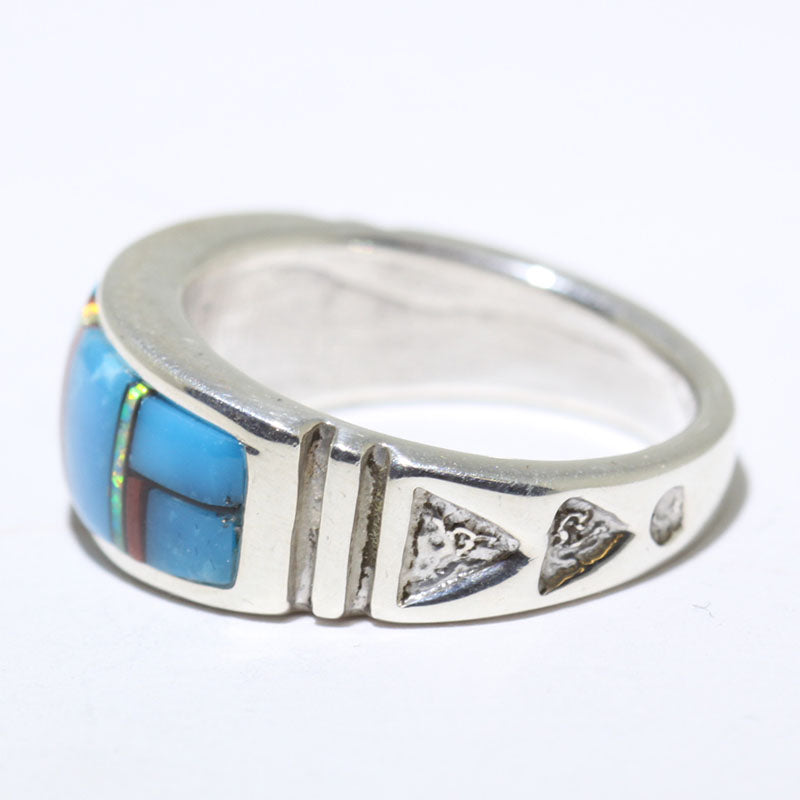 Bague Incrustée par Navajo - Taille 9