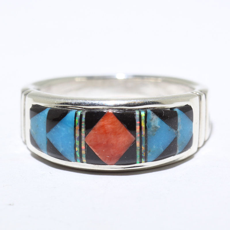 Anillo con incrustaciones por Navajo - 11