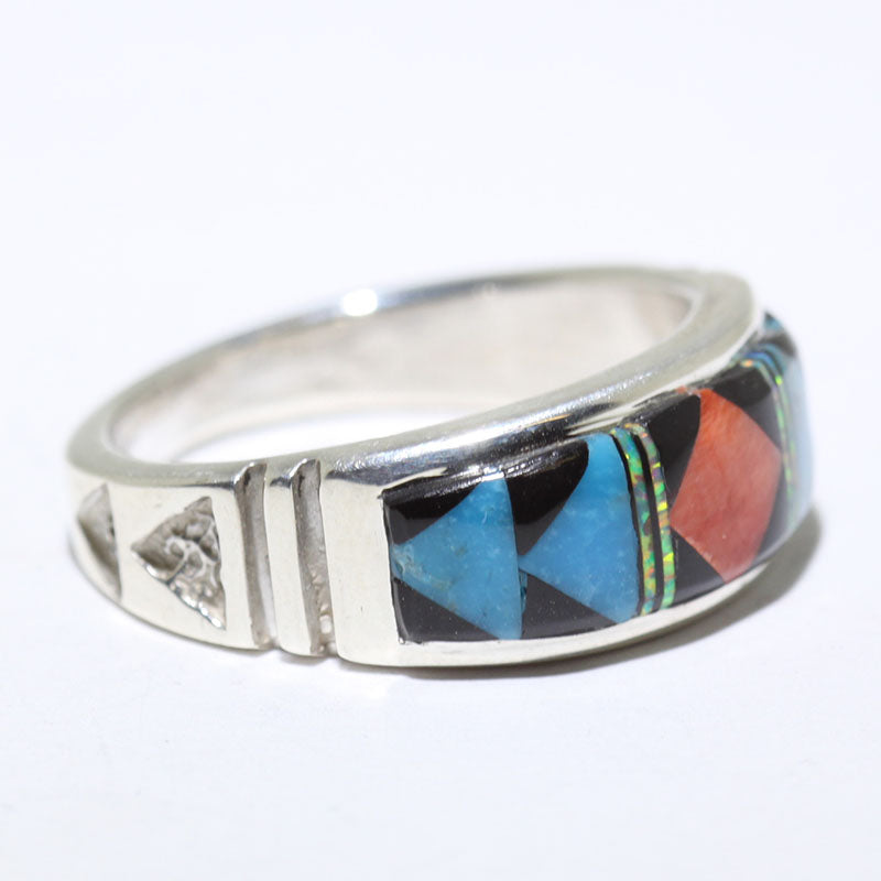 Bague incrustée par les Navajos - Taille 11