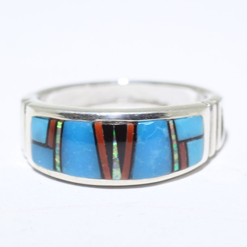 Cincin Inlay oleh Navajo - 11.5