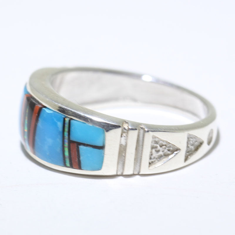 Cincin Inlay oleh Navajo - 11.5