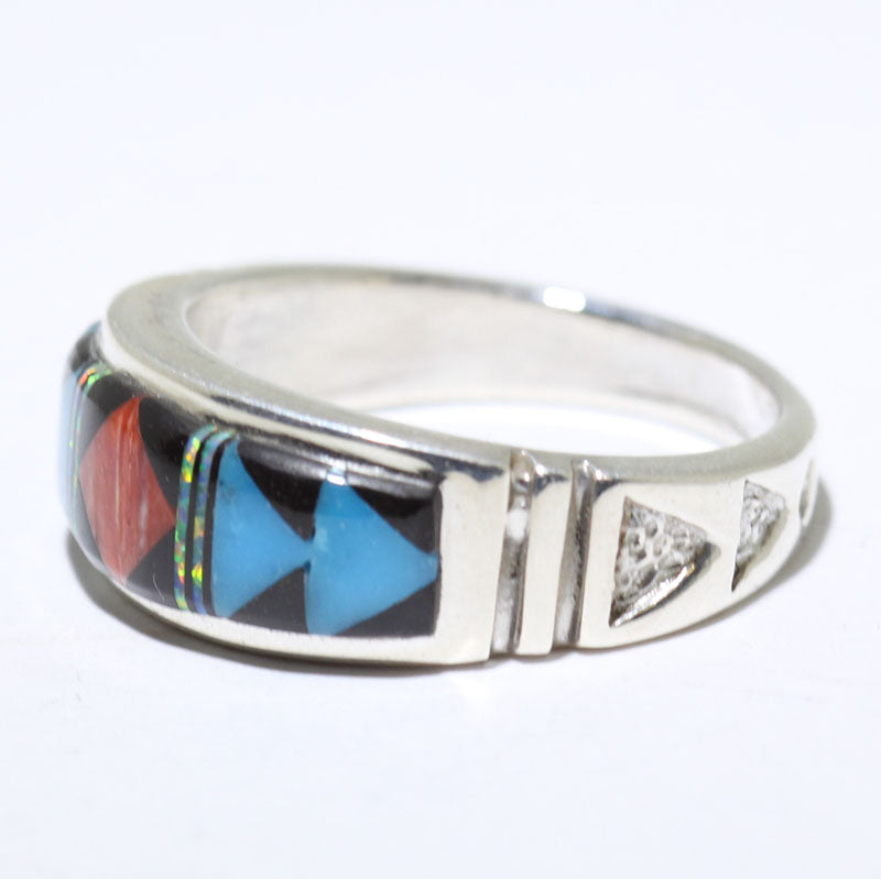 Cincin Inlay oleh Navajo - 11.5