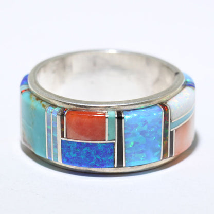 Inlay-Ring der Navajo - Größe 11,5