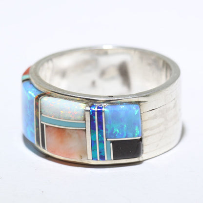 Inlay Ring by Navajo- 11.5