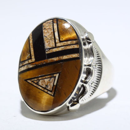 Cincin Inlay oleh Navajo- 11