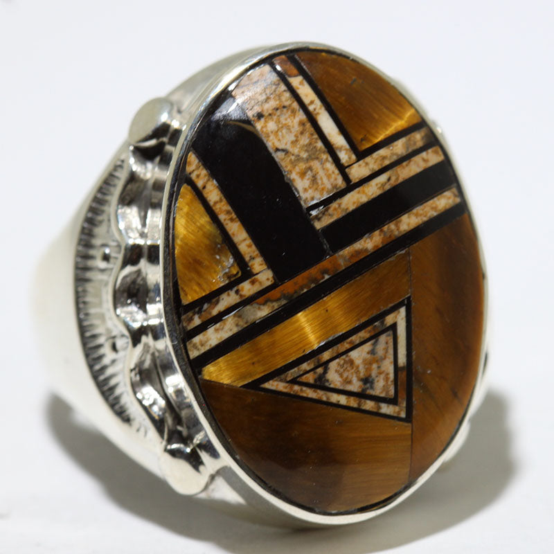 Cincin Inlay oleh Navajo- 11