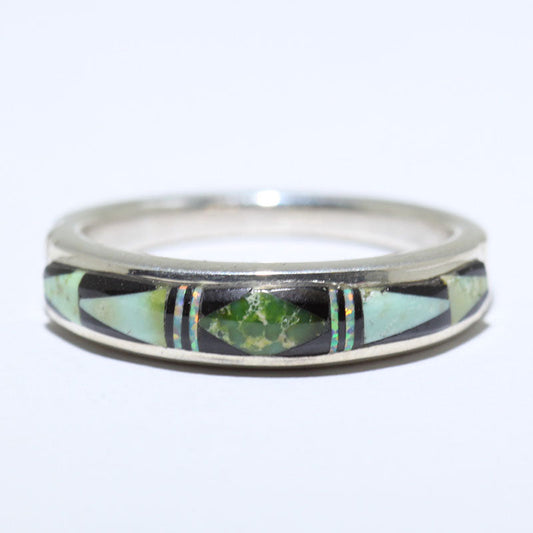 Anillo con incrustaciones por Navajo - Talla 9