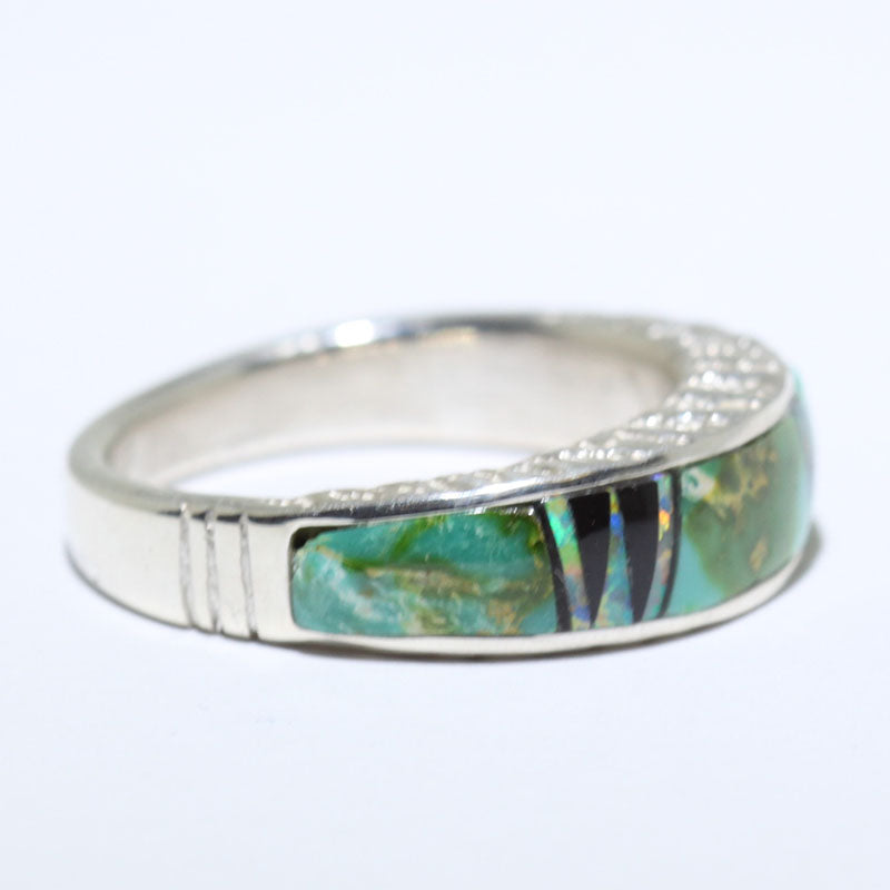 Inlay-Ring von den Navajo - Größe 8