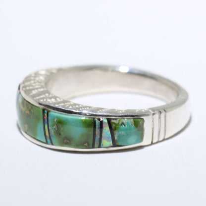 Inlay-Ring von den Navajo - Größe 8