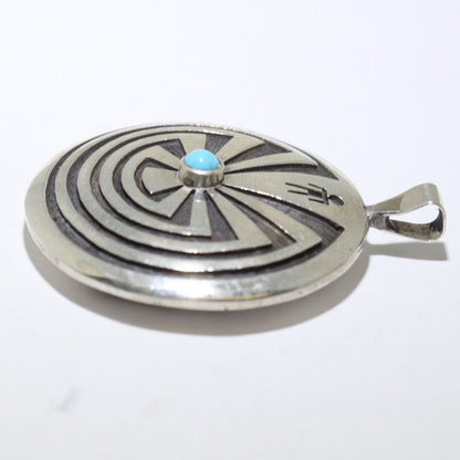 Reversible Silver Pendant by Hopi