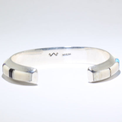 Inlay Bracelet by Wes Willie 5-1/4"
