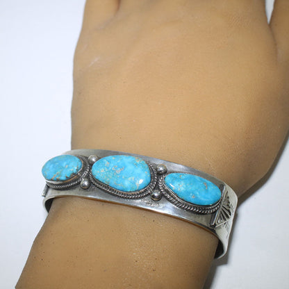 Kingman Bracelet by Robin Tsosie 6"