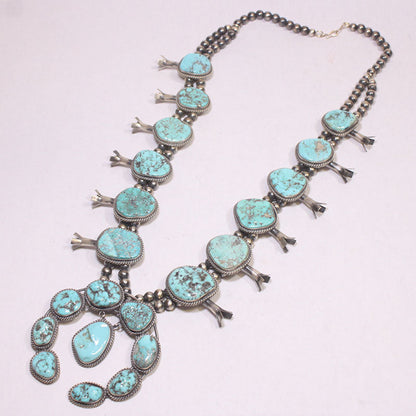 Kingman Squash Necklace by Robin Tsosie