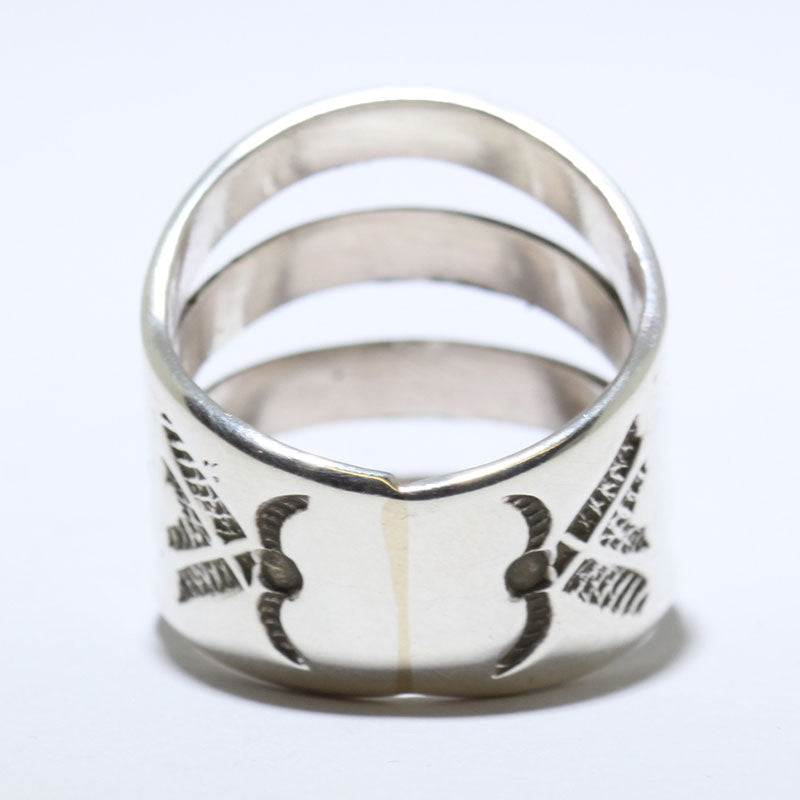 Zilveren Gespleten Ring door Navajo