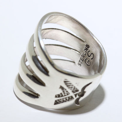 Серебряное разъемное кольцо от народа Навахо