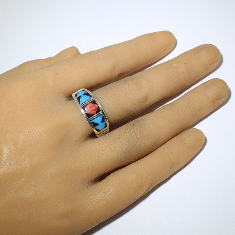 Bague incrustée par Navajo - Taille 11.5