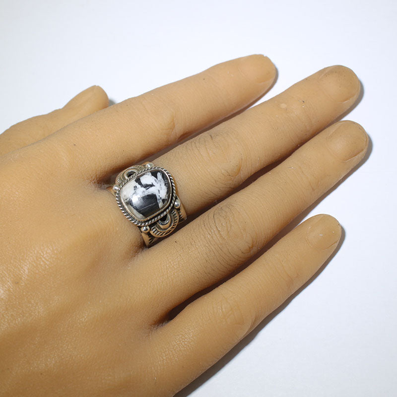 達雷爾·卡德曼設計的白水牛戒指- 8.5