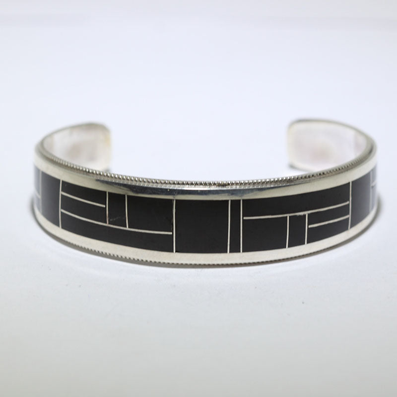 Inlay na Pulseras ng Navajo laki 5-1/4"